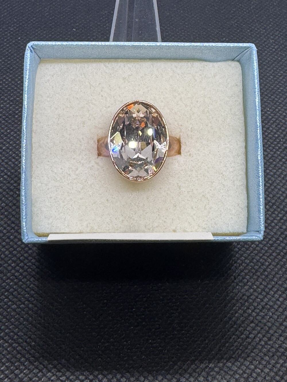Touchstone Crystal By Swavorski: Blush Ring Size 7 R3196-7